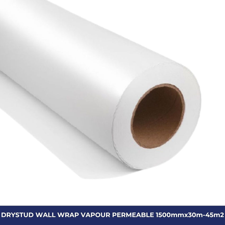 DRYSTUD WALL WRAP VAPOUR PERMEABLE 1500mmx30m-45m2