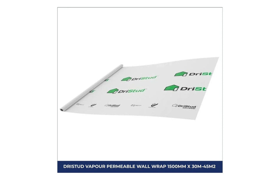 DRYSTUD WALL WRAP VAPOUR PERMEABLE 1500mmx30m-45m2